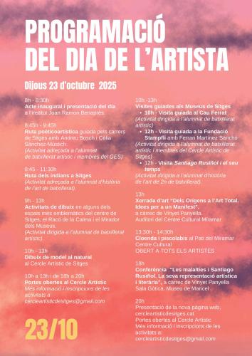 Programa Dia Artista 2025