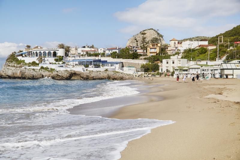 Garraf Beach Is Surely One Of The Most Photogenic Around Sitges Thanks To The Huts For Fisherman And Former Operators Of The Train Line Sitges Tourism